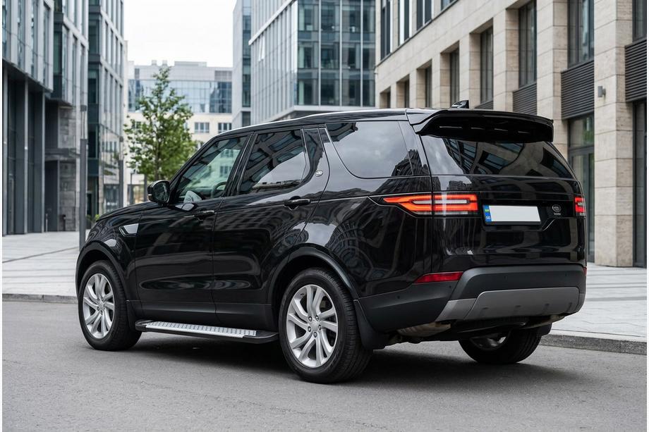 Land Rover Discovery V 2017- гг. Боковые Подножки Allmond Grey (2 шт, Алюминий) Фото 1