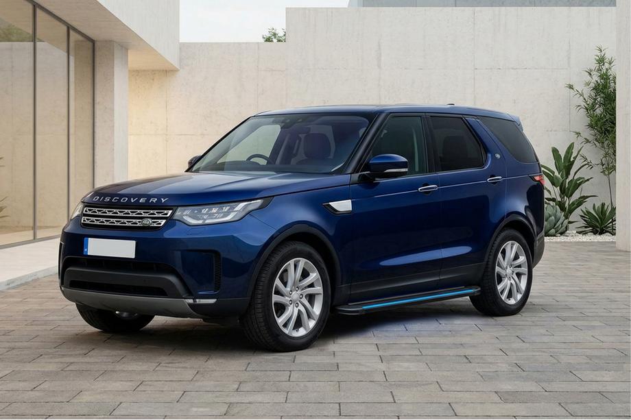 Land Rover Discovery V 2017- гг. Боковые Подножки Maya Blue (2 шт., Алюминий) Фото 1