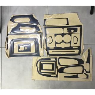 Накладки на панель, малый комплект (2004-2006, карбон) Mercedes Vito W639 2004-2014 гг. фото 1