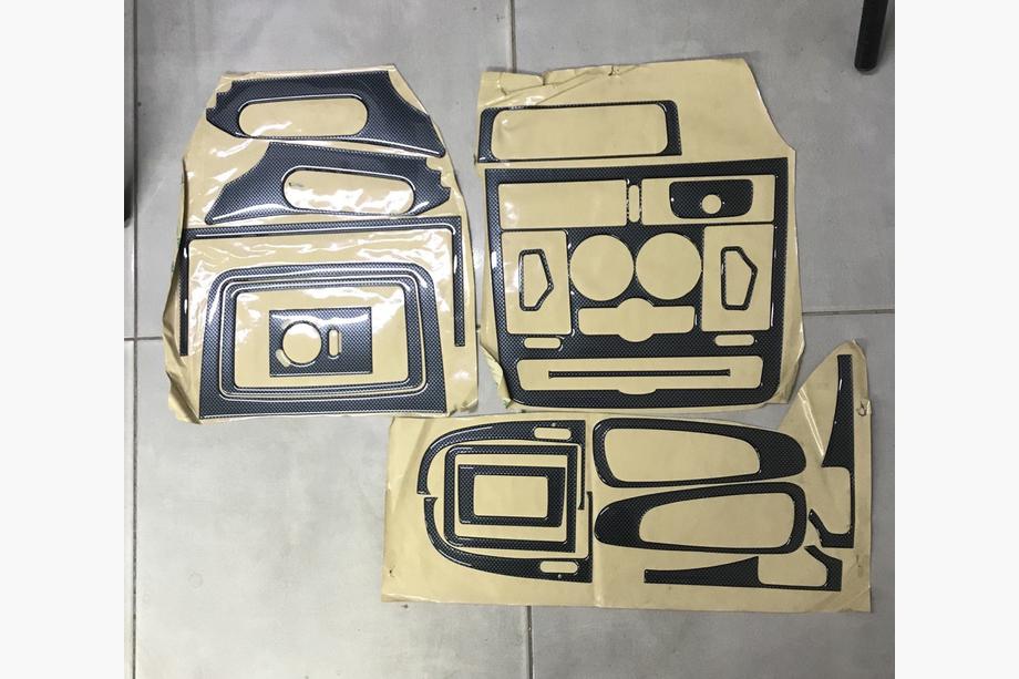 Mercedes Vito W639 2004-2014 гг. Накладки на панель, малый комплект (2004-2006, карбон) Image