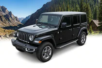 Jeep Wrangler 2018- гг. Боковые Подножки Maya V1 (2 шт., Алюминий) фото 1