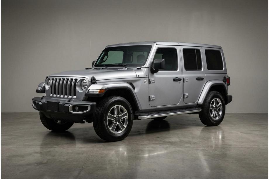 Jeep Wrangler 2018- гг. Боковые Подножки Maydos V1 (2 шт., Алюминий) Image