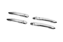 Renault Megane III 2009-2016 гг. Распродажа! Накладки на ручки без отверстия под ключ (4 шт, нержавейка) фото 1