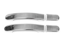 Ford Fiesta 2002-2008 гг. Распродажа! Накладки на ручки без отверстия под ключ (2 шт, нержавейка) фото 1