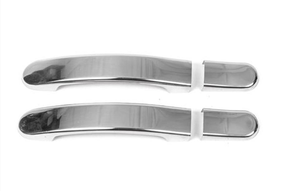 Ford Fiesta 2002-2008 гг. Распродажа! Накладки на ручки без отверстия под ключ (2 шт, нержавейка) Image