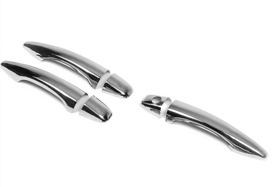 Peugeot 301 2012- гг. Распродажа! Накладки на Ручки (3 шт, Нержавейка) Image