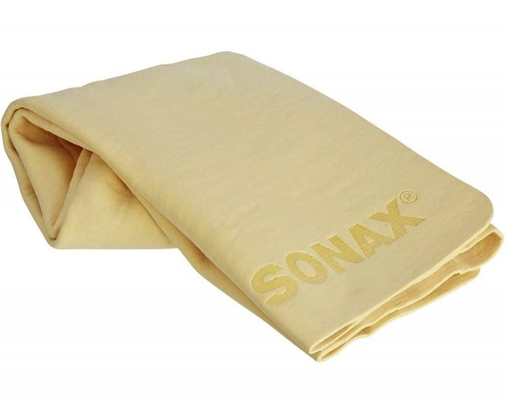 Салфетка из искусственной замши Sonax в тубе 43x32 см для сушки кузова и стекол автомобиля - фото 2