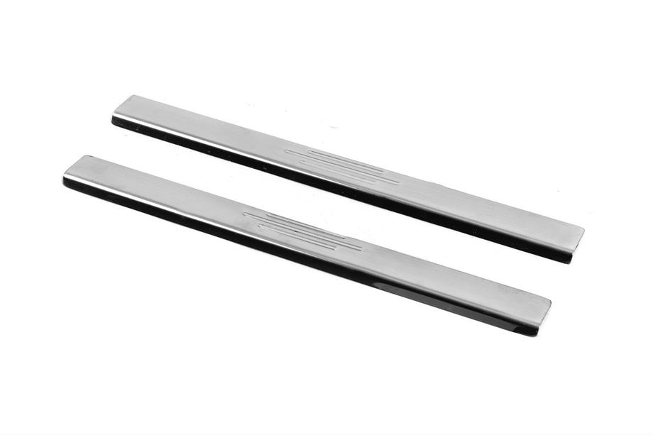 Renault Kangoo 2008-2020 гг. Накладки на задние пороги Carmos (2 шт, нержавейка) Image