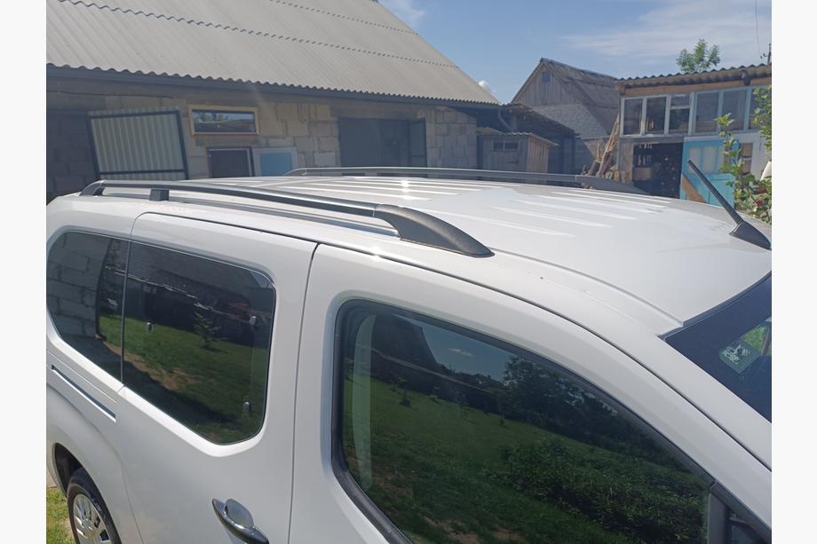 Toyota Proace City 2016- гг. Рейлинги OmsaLine Solid (2 шт, черные) Image