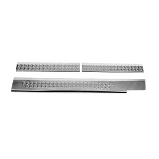 Накладки на внутренние пороги Carmos V2 (3 шт, нержавейка) Mercedes Vito W638 1996-2003 гг. фото 2