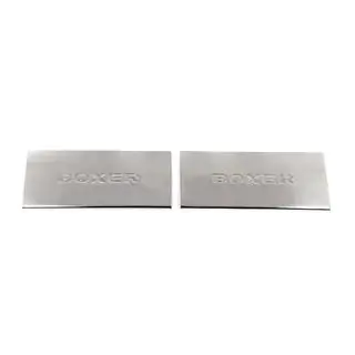 Накладки на внутренние пороги Carmos V2 (2 шт, нержавейка) Peugeot Boxer 2006-2025 гг. фото 2