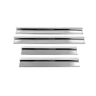 Внутренние накладки на пороги V2 (4 шт, нержавейка) Mercedes E-сlass W124 1984-1997 гг. фото 2