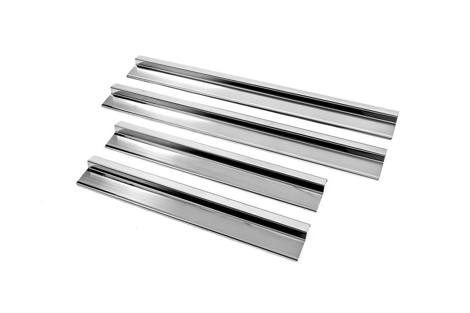 Mercedes E-сlass W124 1984-1997 гг. Внутренние накладки на пороги V2 (4 шт, нержавейка) Image