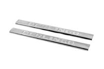 Накладки на пороги Carmos V2 нержавейка фото 1