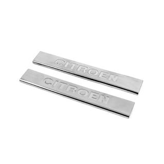 Накладки на пороги Carmos V3 (2 шт, нержавейка) Citroen C-5 2008-2017 гг. фото 1