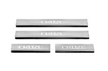 Chevrolet Cruze 2009-2015 гг. Накладки на пороги V2 (4 шт., Carmos) фото 2