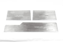 Mercedes Sprinter W901/902/903/904/905 1995-2006 гг. Накладки на внутренние пороги Carmos V2 (3 шт, нержавейка) фото 2