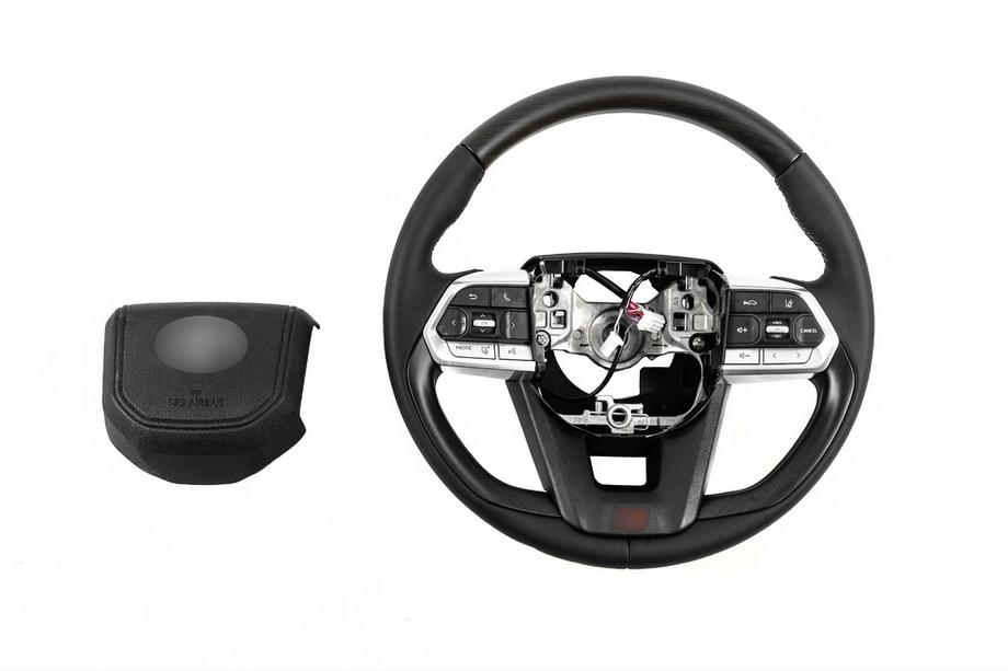 Toyota Land Cruiser 200 2007-2021 гг. Руль в сборе дизайн TLC300 (дерево) Image