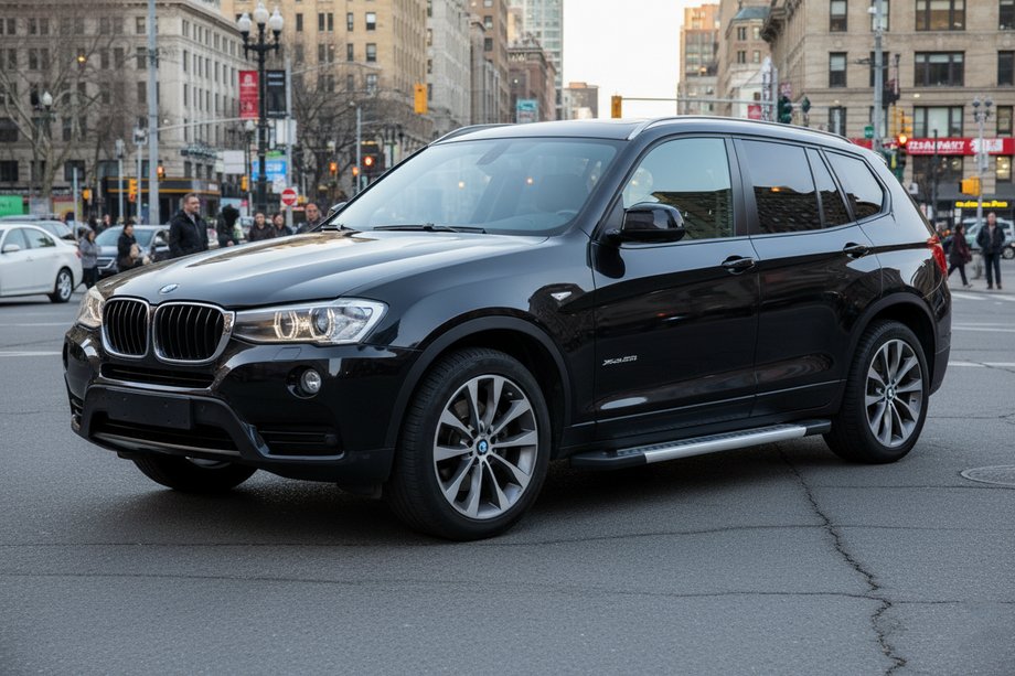 BMW X3 F25 2011-2018 гг. Боковые Подножки Vision New Grey (2 шт., Алюминий) Фото 1