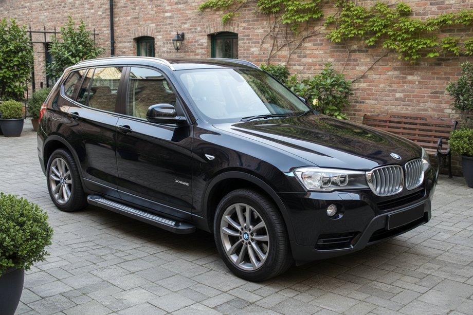 BMW X3 F25 2011-2018 гг. Боковые Подножки Vision New Black (2 шт., Алюминий) Фото 1