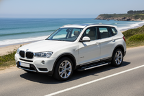 BMW X3 F25 2011-2018 гг. Боковые Подножки RedLine (2 шт., Алюминий) фото 1