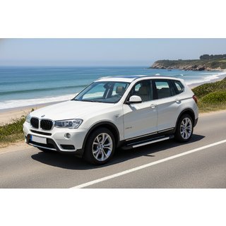 Боковые Подножки RedLine (2 шт., Алюминий) BMW X3 F25 2011-2018 гг. фото 1