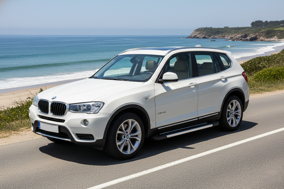 BMW X3 F25 2011-2018 гг. Боковые Подножки RedLine (2 шт., Алюминий) Image