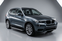 BMW X3 F25 2011-2018 гг. Боковые Подножки BlackLine (2 шт., Алюминий) фото 1