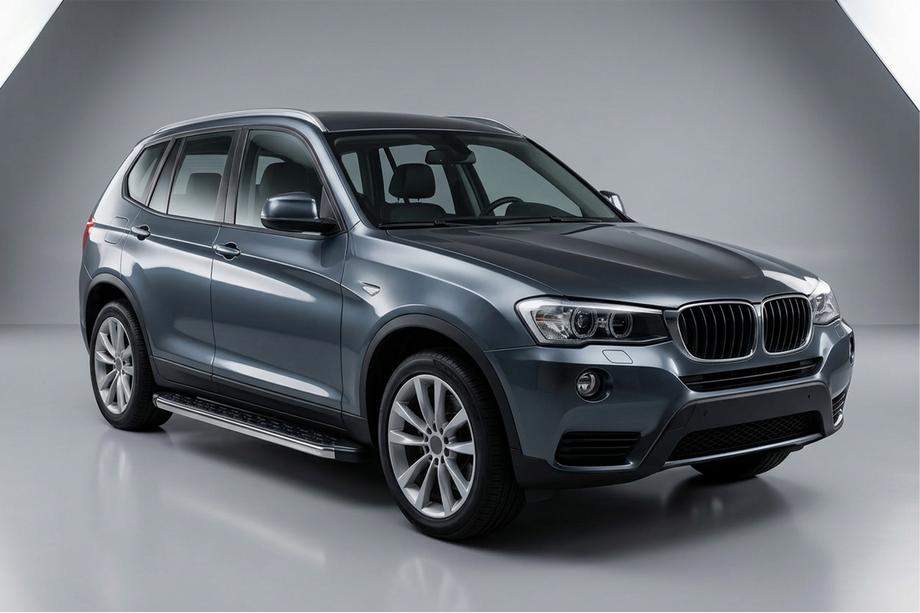 BMW X3 F25 2011-2018 гг. Боковые Подножки BlackLine (2 шт., Алюминий) Image