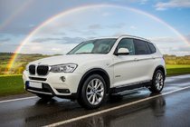 BMW X3 F25 2011-2018 гг. Боковые Подножки Rainbow (2 шт., Алюминий) фото 1