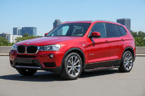 BMW X3 F25 2011-2018 гг. Боковые Подножки Maya Red (2 шт., Алюминий) фото 1