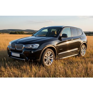 Боковые Подножки Duru (2 шт., Алюминий) BMW X3 F25 2011-2018 гг. фото 1