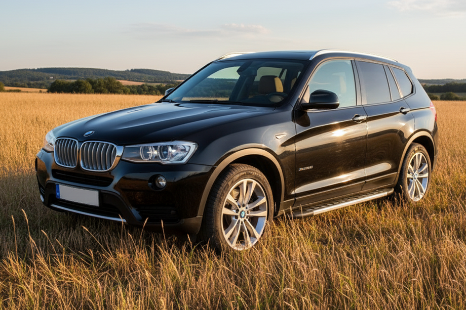 BMW X3 F25 2011-2018 гг. Боковые Подножки Duru (2 шт., Алюминий) Image