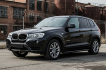 BMW X3 F25 2011-2018 гг. Боковые Подножки Bosphore Black (2 шт., Алюминий) фото 1