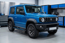 Suzuki Jimny 2018- гг. Боковые Подножки Maya Blue (2 шт., Алюминий) фото 1