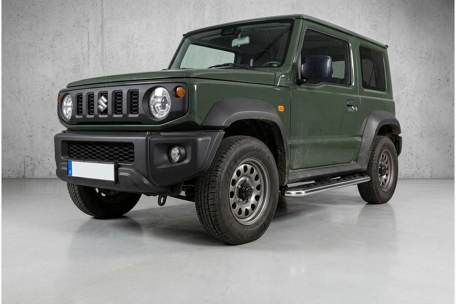 Suzuki Jimny 2018- гг. Боковые Подножки Maydos V1 (2 шт., Алюминий) Image