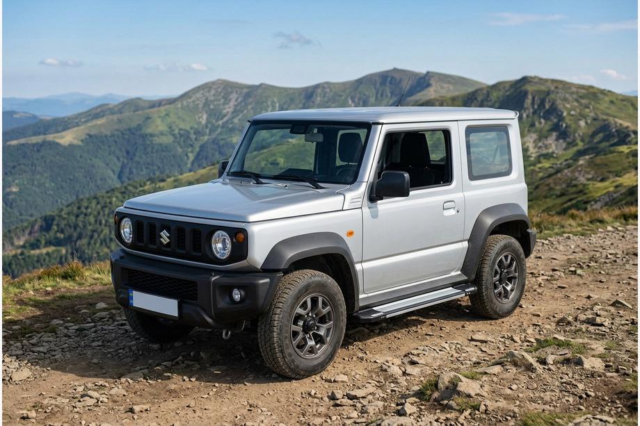 Suzuki Jimny 2018- гг. Боковые Подножки Rainbow (2 шт., Алюминий) Image