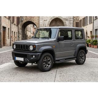 Боковые Подножки Tayga Black (2 шт., Алюминий) Suzuki Jimny 2018- гг. фото 1