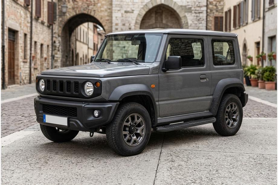 Suzuki Jimny 2018- гг. Боковые Подножки Tayga Black (2 шт., Алюминий) Фото 1
