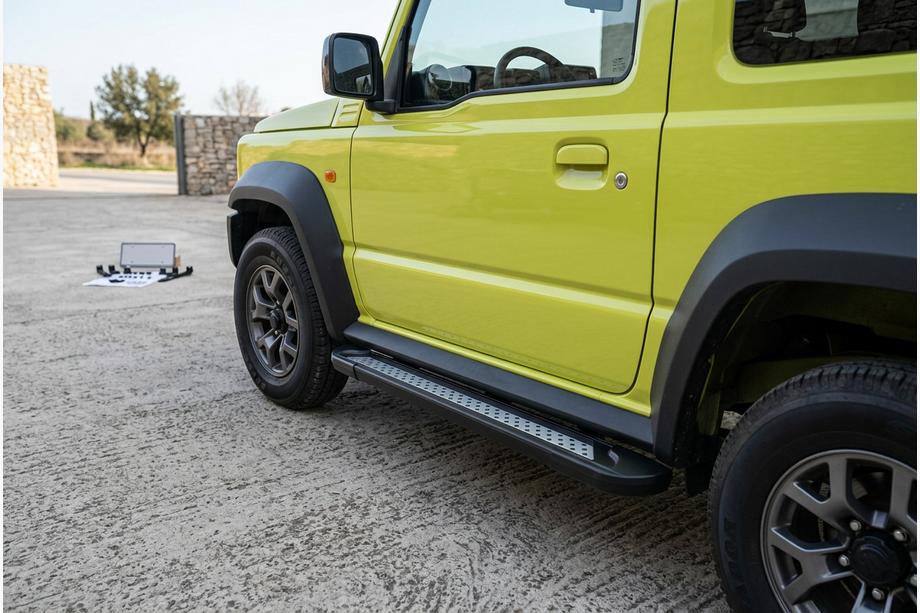 Suzuki Jimny 2018- гг. Боковые Подножки Vision New Black (2 шт., Алюминий) Фото 2
