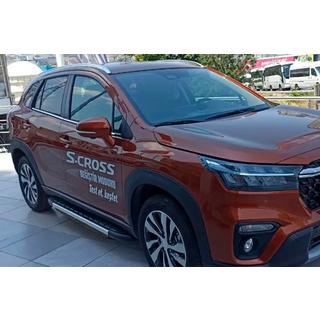 Боковые Подножки Duru (2 шт., Алюминий) Suzuki SX4 S-Cross 2021- гг. фото 4