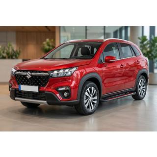 Боковые Подножки Maya Red (2 шт., Алюминий) Suzuki SX4 S-Cross 2021- гг. фото 1