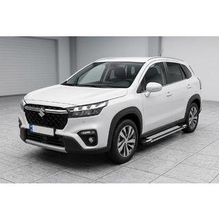Боковые Подножки Rainbow (2 шт., Алюминий) Suzuki SX4 S-Cross 2021- гг. фото 1