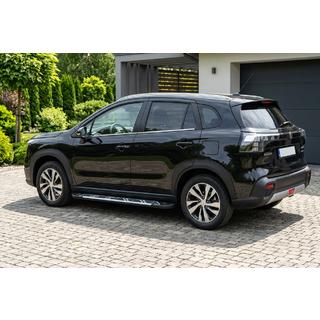 Боковые Подножки Sunrise (2 шт., Алюминий) Suzuki SX4 S-Cross 2021- гг. фото 1