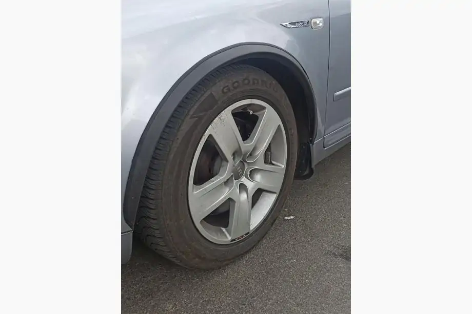 Audi A4 B6 2000-2004 гг. Расширители арок (4 шт, черные, ABS-пластик)