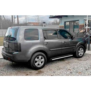 Ветровики на окна (4 шт, HIC) Honda Pilot 2008-2015 гг. фото 2