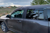 Jeep Compass 2006-2016 гг. Ветровики на окна (4 шт, HIC) фото 2