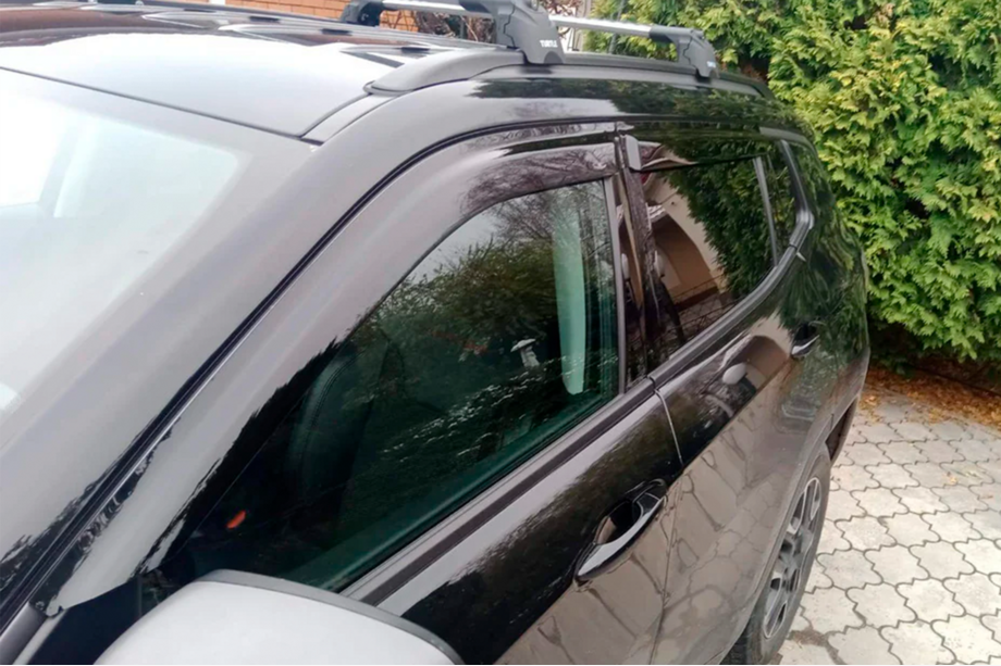 Jeep Compass 2016- гг. Ветровики на окна (4 шт, HIC) Image