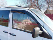 Mercedes Vito W638 1996-2003 гг. Ветровики на окна (2 шт., Sunplex Sport) фото 1