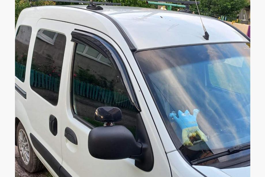 Renault Kangoo 1998-2008 гг. Ветровики на окна (2 шт., Sunplex Sport) Фото 5